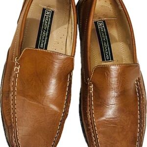 Stacy Adams Mens Suede Loafers Size 10.5 M Brown Slip-On Leather Shoes NWOT